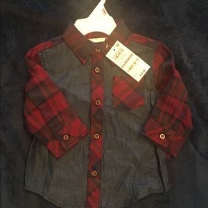 NWT baby boys flannel. 6-9 Months